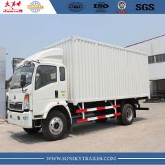  4x2 Sinotruk Howo 10-15 Camion de boîte de cargaison de Tonne légère pour vendre