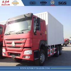  6x4 Sinotruk Howo 25 tonnes 266HP boîte de camion van à vendre