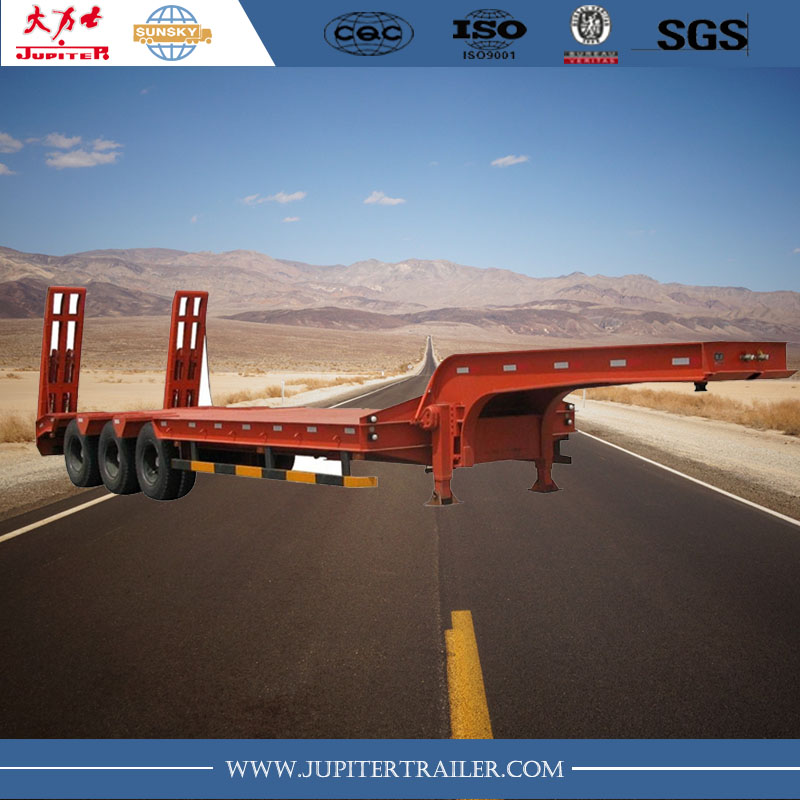 Max High Quality 3-Axle Lowbed Semi Trailer