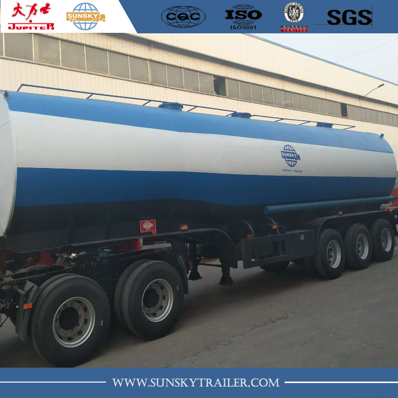 40,000L tanker trailer with steam heating to carry crude oil