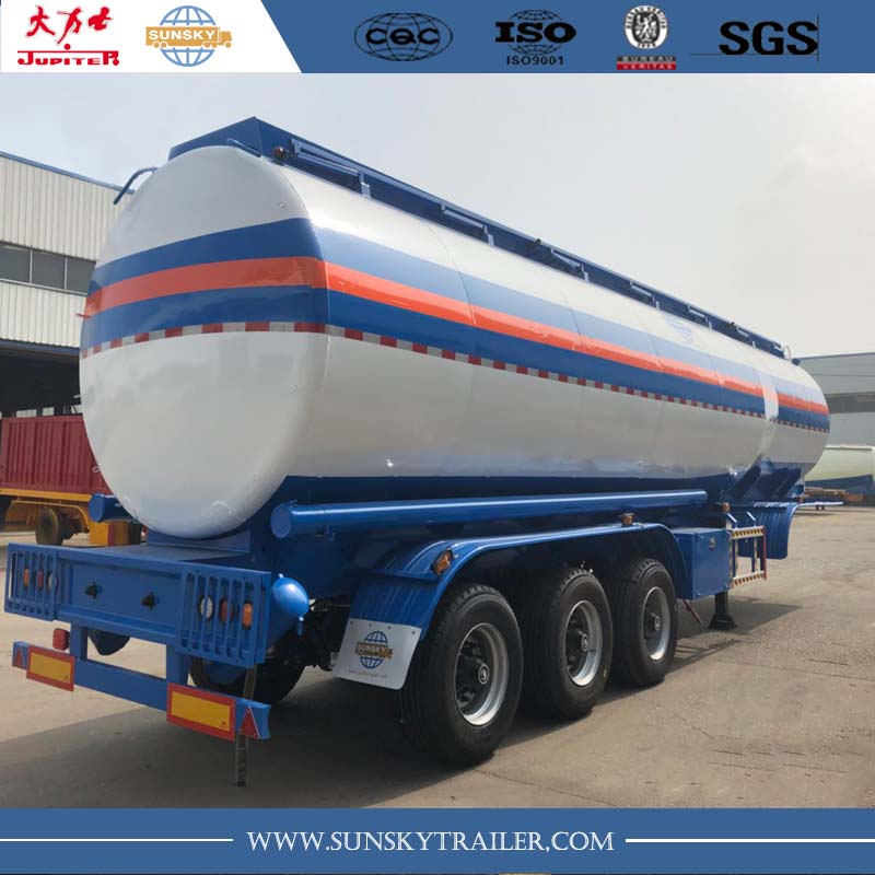 3 axles 42000 liters fuel tanker trailer with airbag suspension