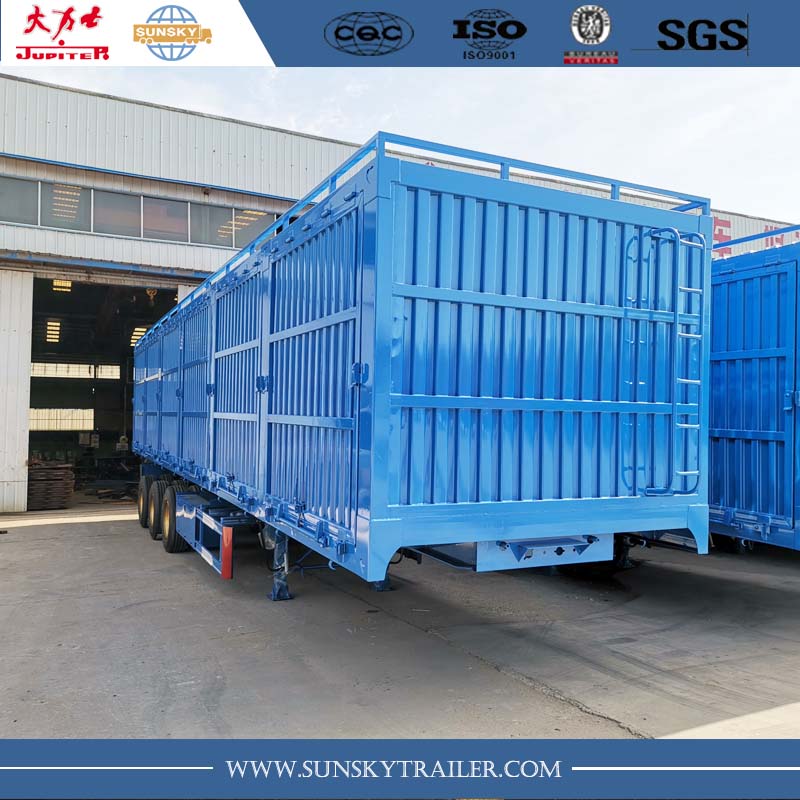 Grain transport box trailer