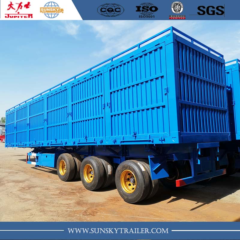 Grain transport box trailer