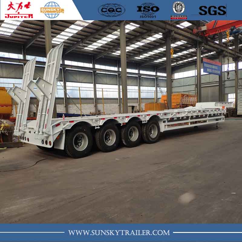 4 axle low bed trailer