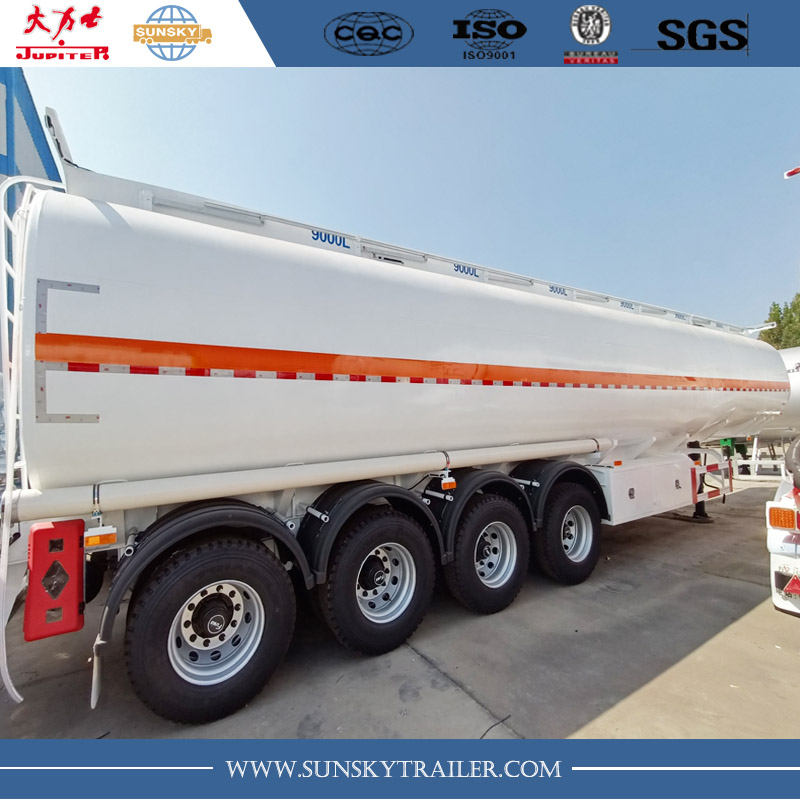 54CBM 4 axle fuel tanker trailer manufacturer