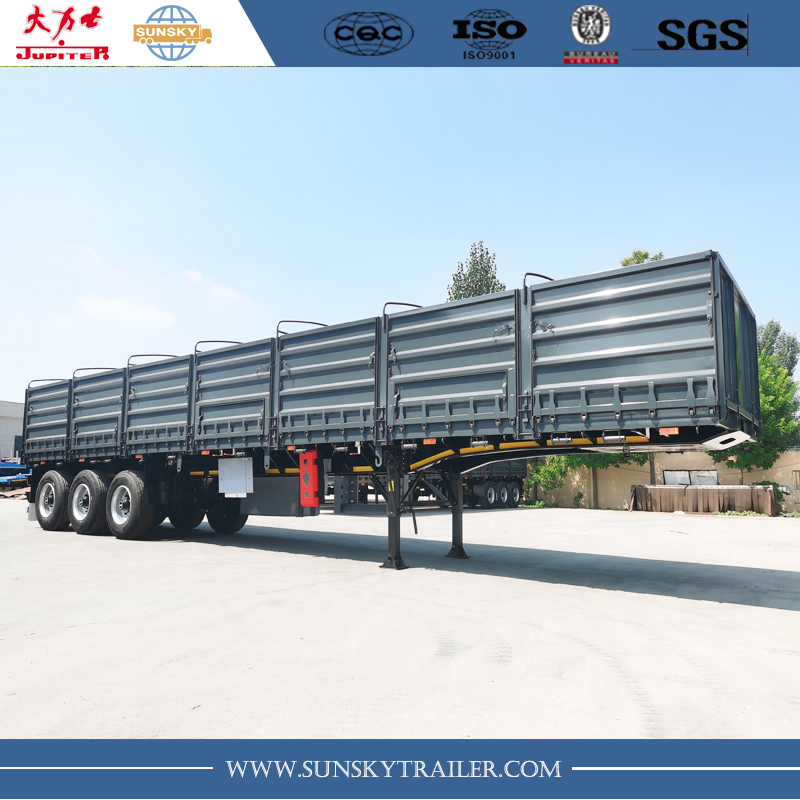 3 Axles Side Wall Semi Trailer