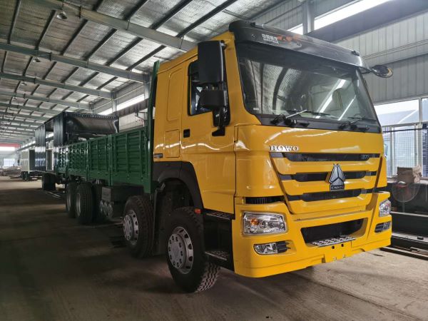 Nouvelle marque de HOWO Paroi Latérale Camion de Cargaison à l'Exportation vers l'Afrique