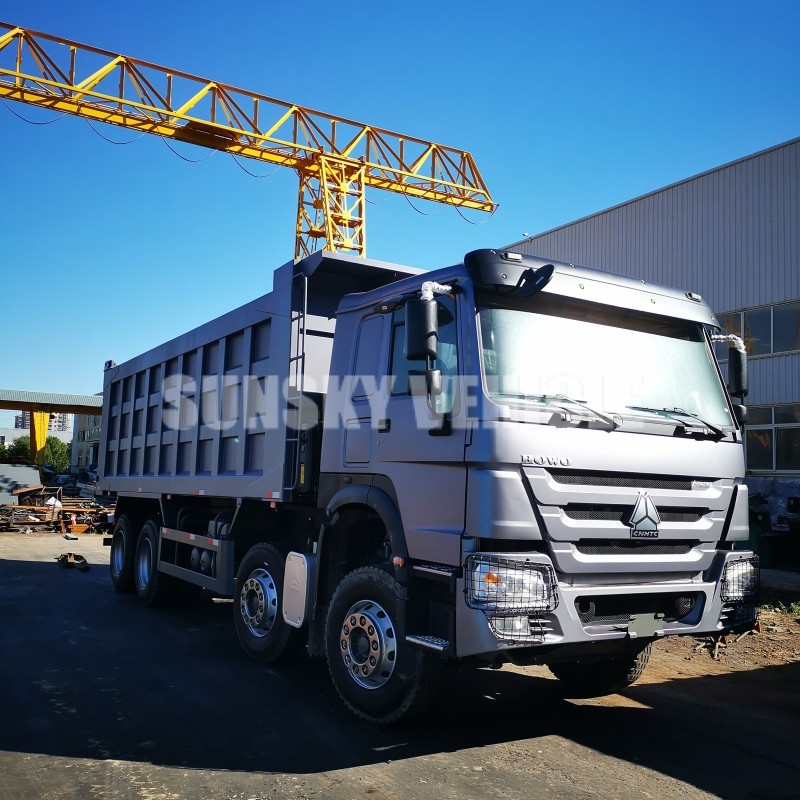 Camion benne HOWO prêt à être expédié en Algérie