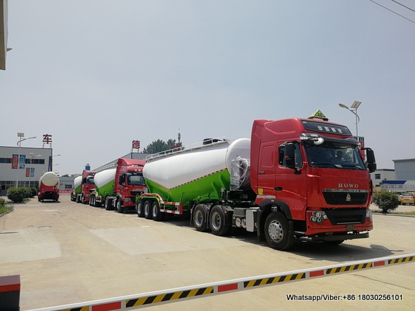 3 unités de remorque de ciment en vrac livrée en Algérie