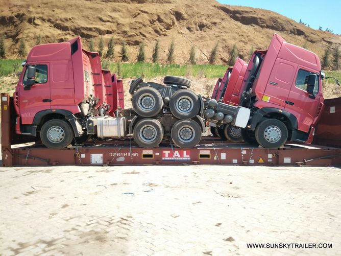 6 unités howo a7 tracteur camion livrer aux philippines