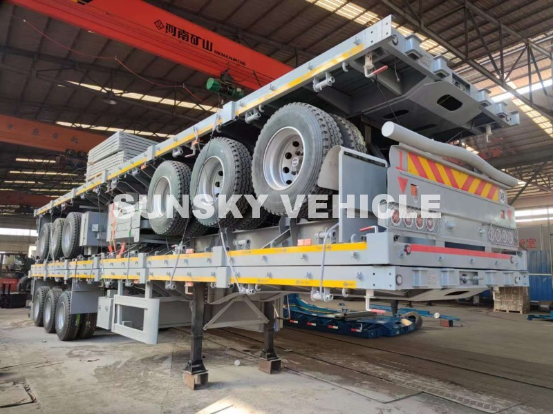 Trois semi-remorques à trémie pour céréales ont été expédiées en Tanzanie.