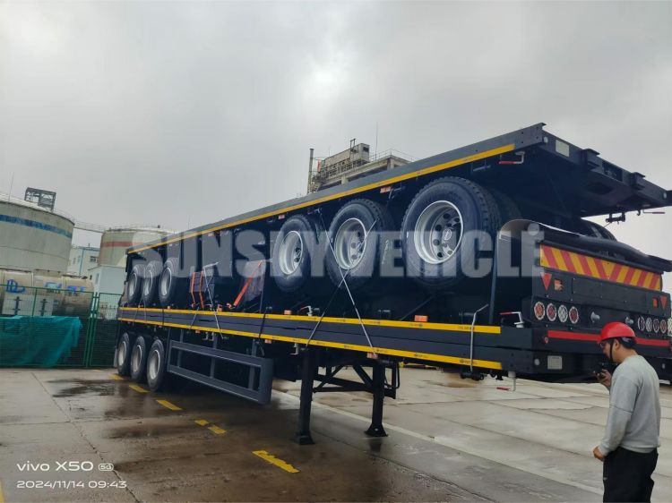 3 semi-remorques porte-conteneurs de 20 pieds exportées vers la Zambie